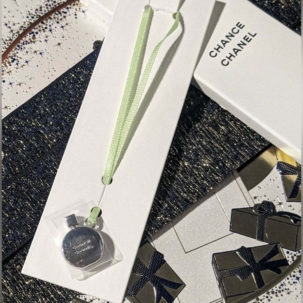 Chanel | Chance Beauty Pendant Charm on Ribbon - NIB W/ Gift Bag